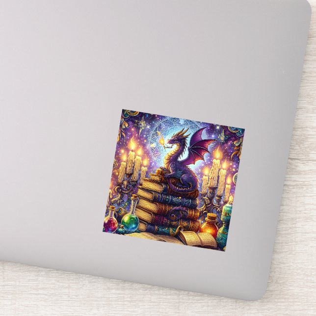 Sticker Livres de Magicien du Dragon Mystique (Détail)