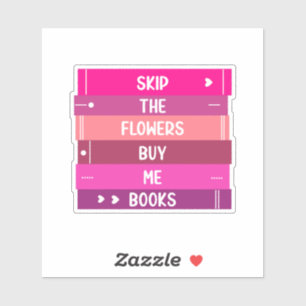 Sticker Livres Pas Fleurs