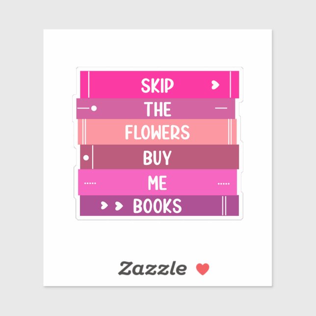 Sticker Livres Pas Fleurs (Feuille)