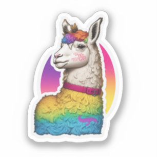 Sticker Llama Decor Delights Stick, Peel et Smile!