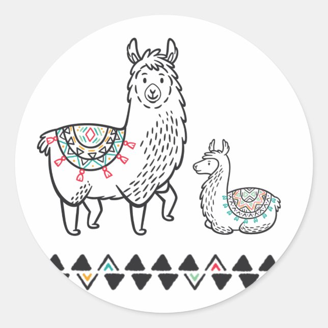 Sticker Llama Mama (Devant)
