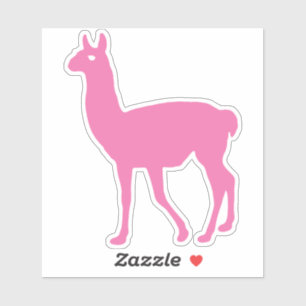 Sticker Llama rose