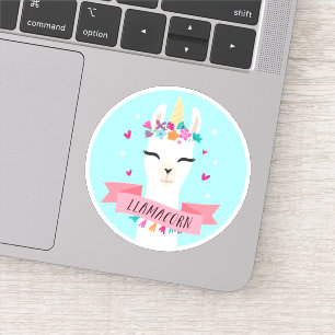 Sticker Llamacorn Cute Kawaii Unicorn Llama
