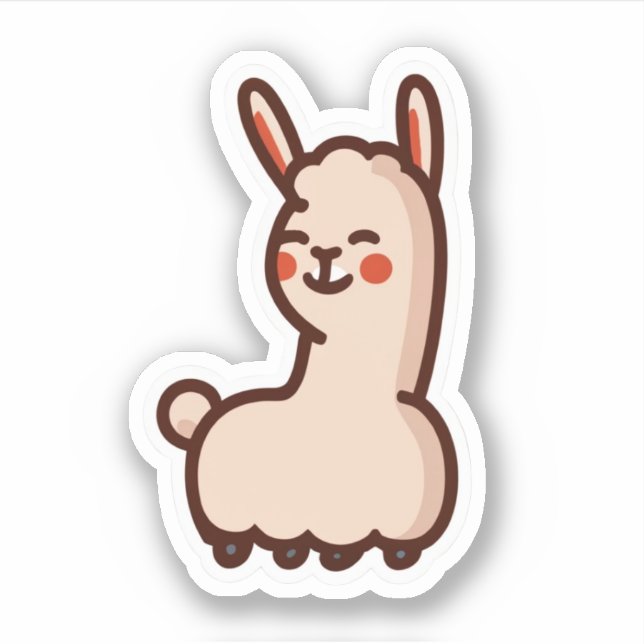 Sticker Llamas mignon (Devant)