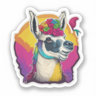 Sticker Llamas mignon