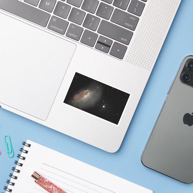 Sticker L'objet interstellaire Wayward Oumuamua. (Ordinateur portable avec iPhone)