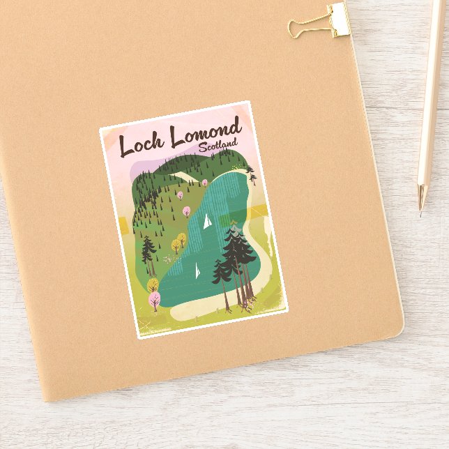Sticker Loch Lamond Écosse (Carnet)