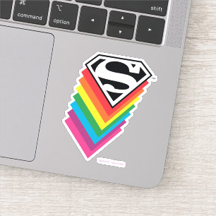 Sticker Logo à arc-en-ciel superman