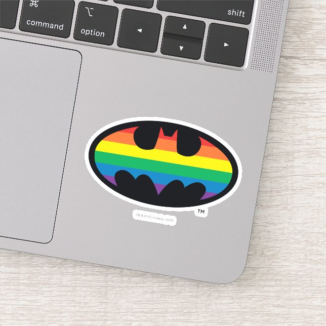 Sticker Logo Arc-en-ciel Batman (Détail)