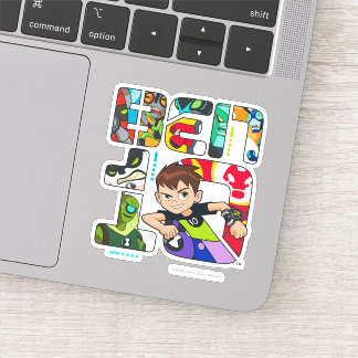 Sticker Logo Ben 10 Alien