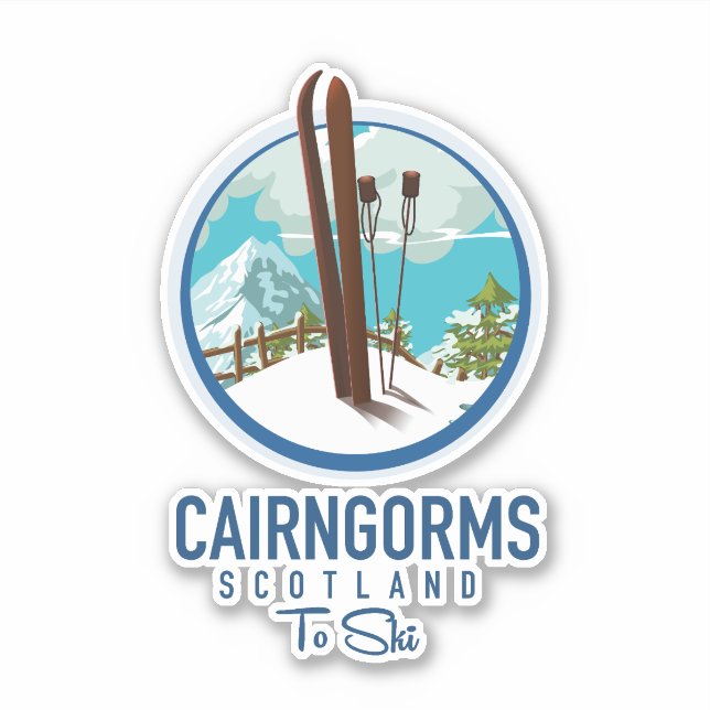Sticker Logo Cairngorms Écosse (Devant)
