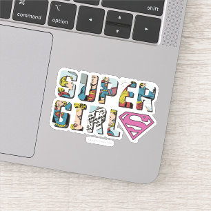 Sticker Logo de bande dessinée Supergirl