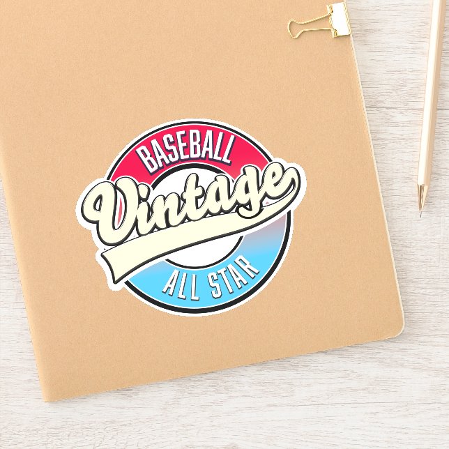 Sticker logo de baseball All Star (Carnet)