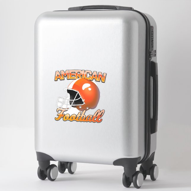 Sticker logo de football américain (Sur valise)