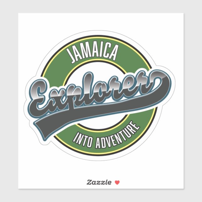 Sticker logo de Jamaica Explorer dans l'aventure (Feuille)
