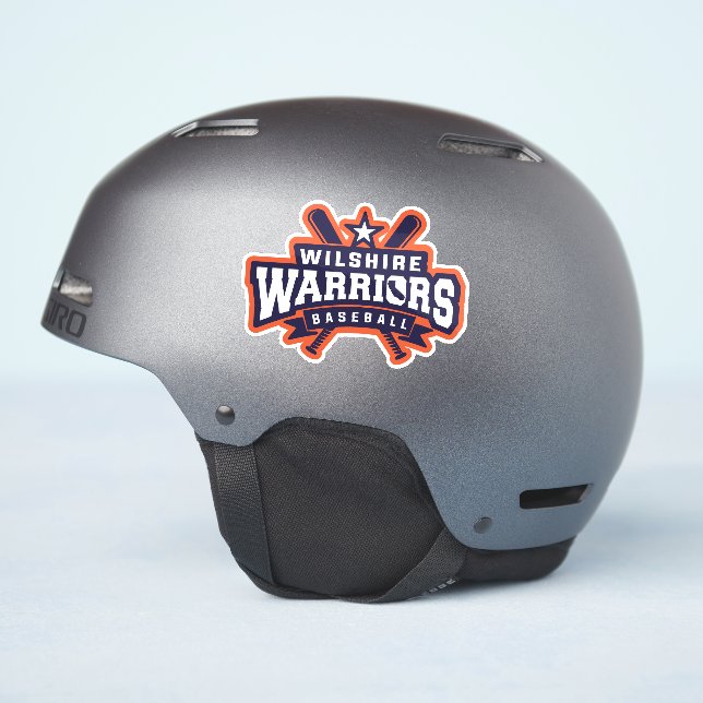 Sticker Logo de la Ligue de baseball Wilshire Warriors (Côté casque)