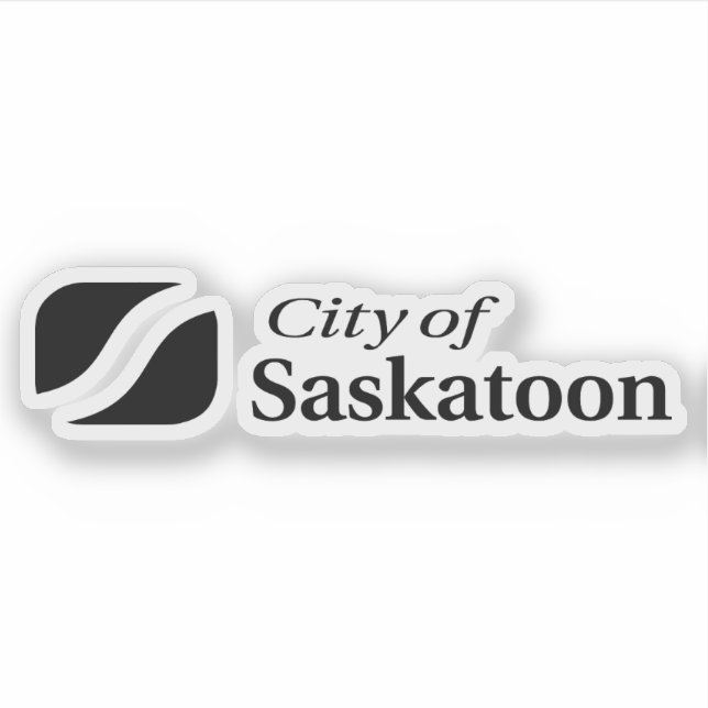 Sticker Logo de la ville de Saskatoon, Saskatchewan, Canad (Devant)