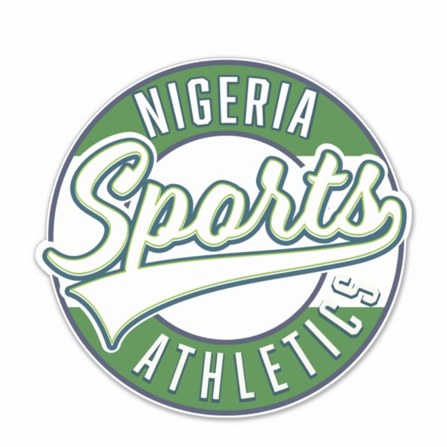 Sticker logo de l'athlétisme sportif nigérian (Devant)