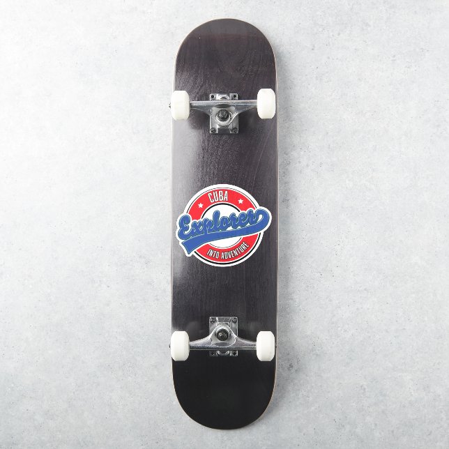 Sticker logo de l'explorateur de Cuba dans l'aventure (Skateboard)