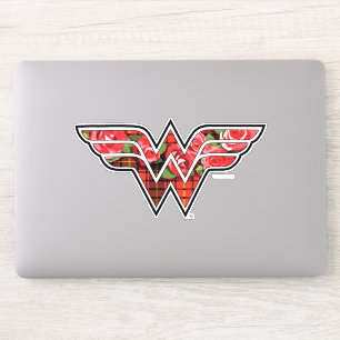 Sticker Logo de Red Roses et Plaid Wonder Woman