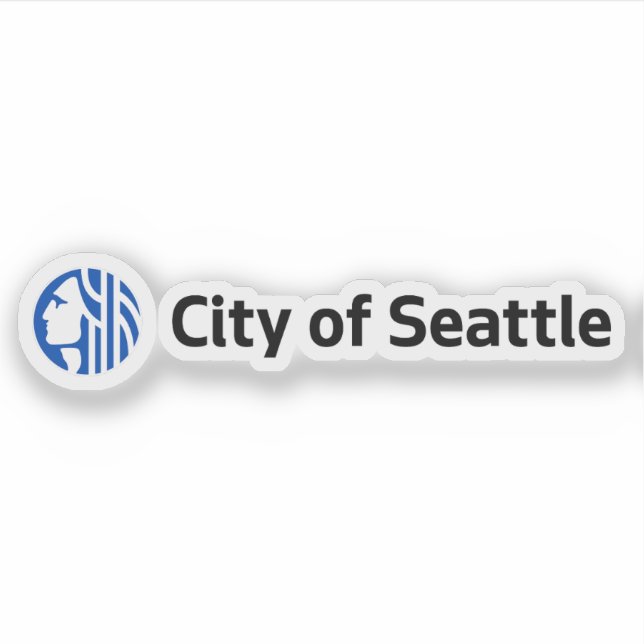 Sticker Logo de Seattle, Washington, États-Unis (Devant)