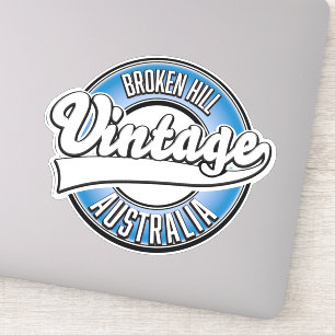 Sticker Logo de style vintage de Broken Hill Australie.