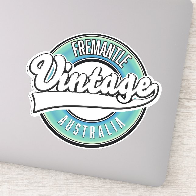 Sticker Logo de style vintage Fremantle australia. (Détail)