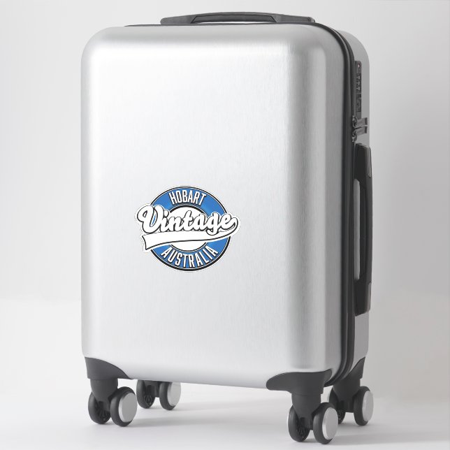 Sticker Logo de style vintage Hobart Australie (Sur valise)