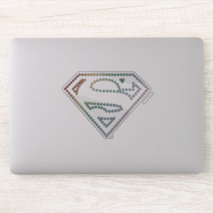 Sticker Logo de Supergirl Rainbow Outline