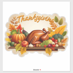 Sticker Logo de Thanksgiving