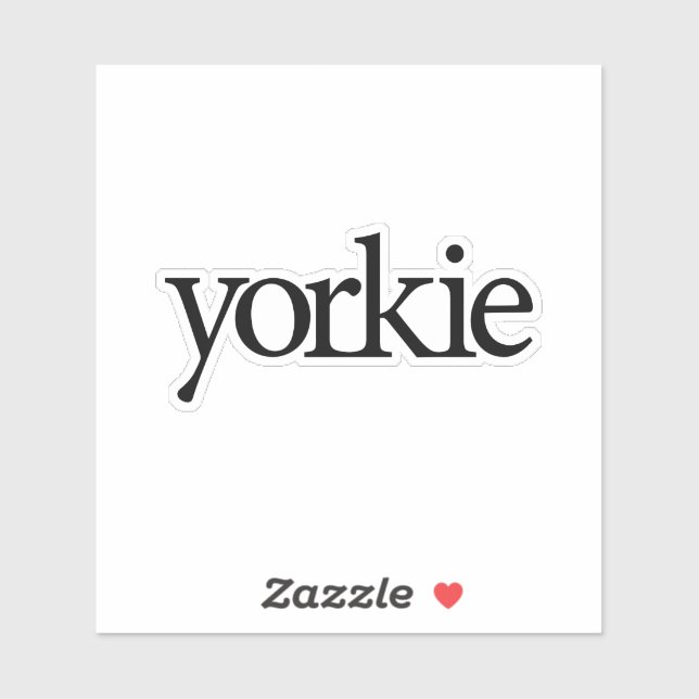 Sticker Logo de Yorkie (Feuille)
