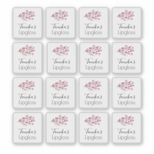 Sticker Logo d'emballage de la lèvre brillant Arbre de fle