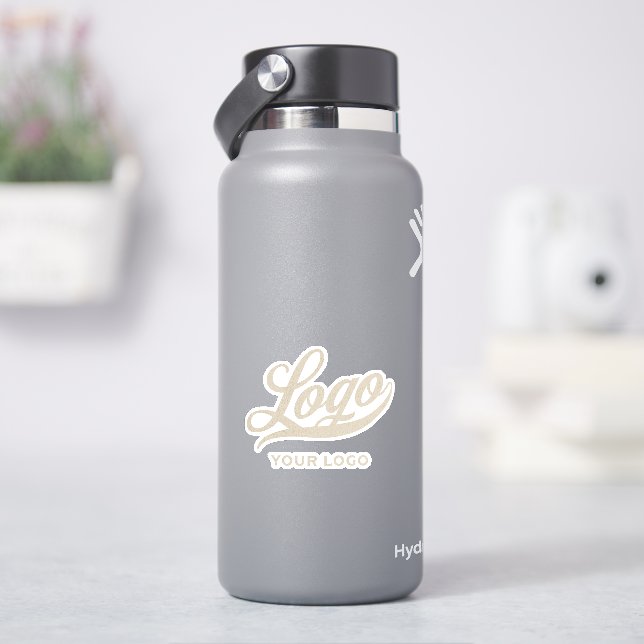 Sticker Logo d'entreprise + Cercle bleu |Sti bouteille d'e (HydroFlask)
