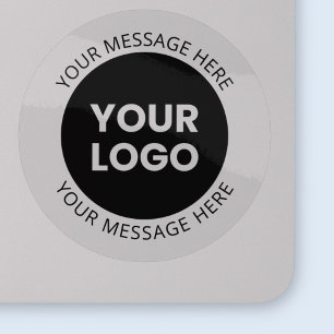 Sticker Logo d'entreprise et texte modifiable transparent