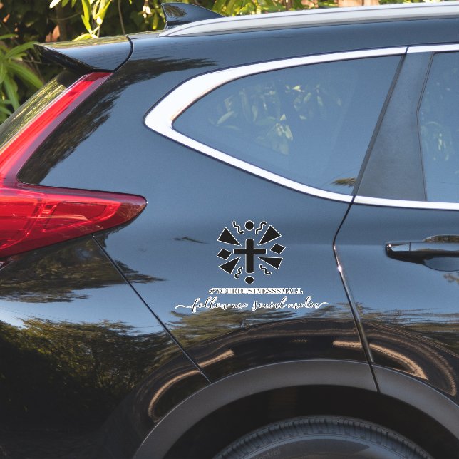 Sticker Logo d'entreprise Médias sociaux Marketing Faith S (Coté voiture)