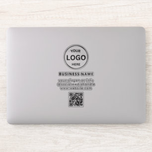 Sticker Logo d'entreprise Qr Code Simple Ordinateur Portab