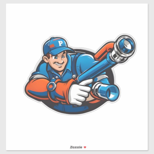 Sticker logo des services de plomberie (Feuille)