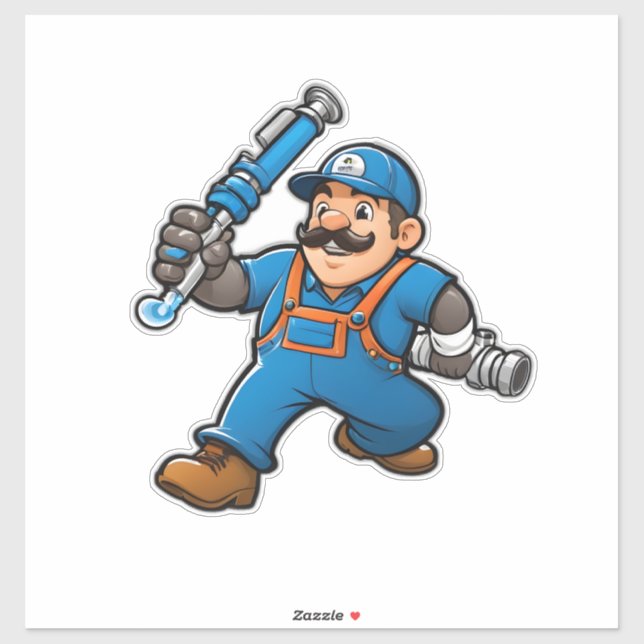 Sticker logo des services de plomberie (Feuille)