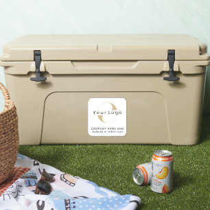 Sticker Logo Désactivé Glacière carré blanc Business Vinyl