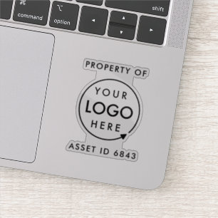 Sticker Logo d'ID d'actif   Propriété de l'entreprise