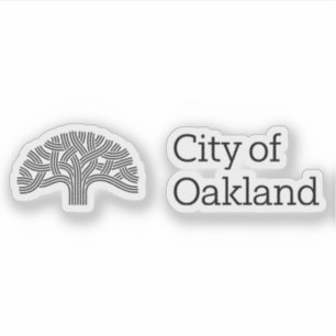 Sticker Logo d'Oakland, Californie, États-Unis