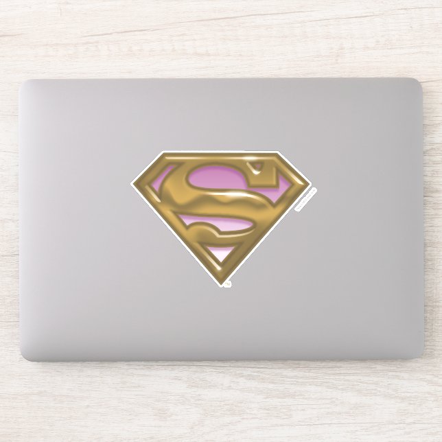 Sticker Logo doré Supergirl (Ordinateur)