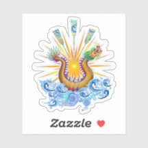 Logo Dragon Boat avec Sun Rays