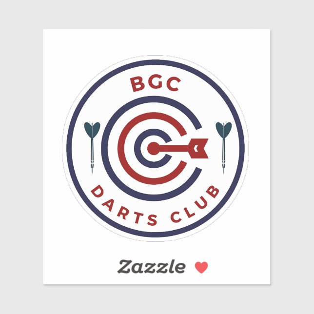 Sticker Logo Du Club Dart De La BGC (Bonafacio Global City (Feuille)