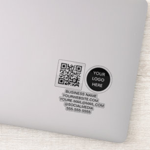 Sticker Logo du code QR Vinyl Business Company