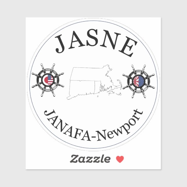 Sticker Logo du cycle JASNE-JANAFA (Feuille)
