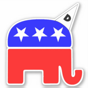 Sticker Logo du parti républicain Dunce