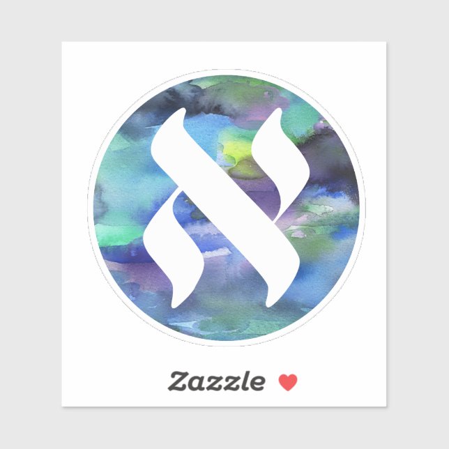 Sticker Logo du projet de langue juive (Feuille)