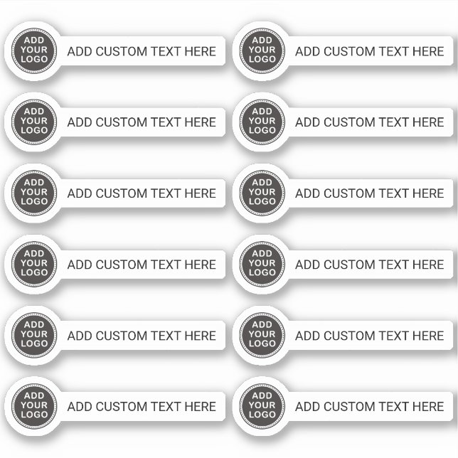 Sticker Logo et texte personnalisés (Devant)