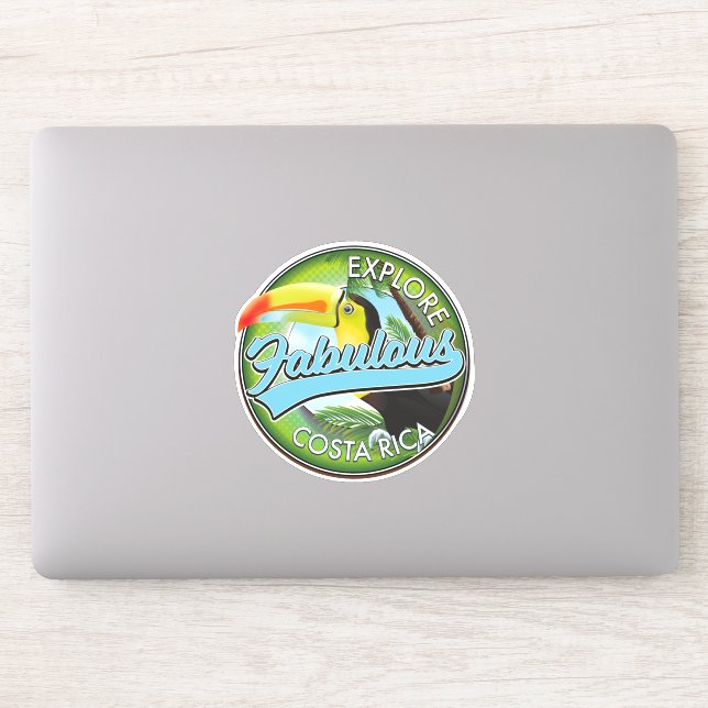 Sticker Logo Explorez Costa Rica fabuleux (Ordinateur)